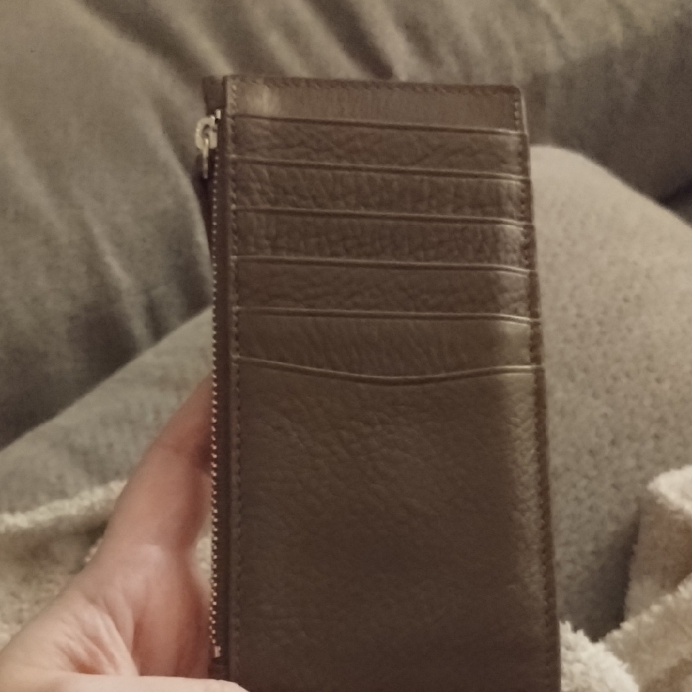 Brown Leather Card Holder Wallet